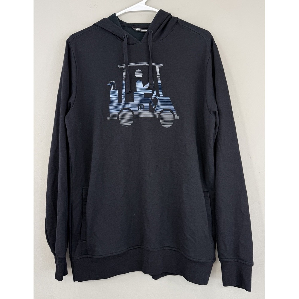 Travis Mathew Hoodie Pullover Men's Medium Golf Cart Graphic Lightweight